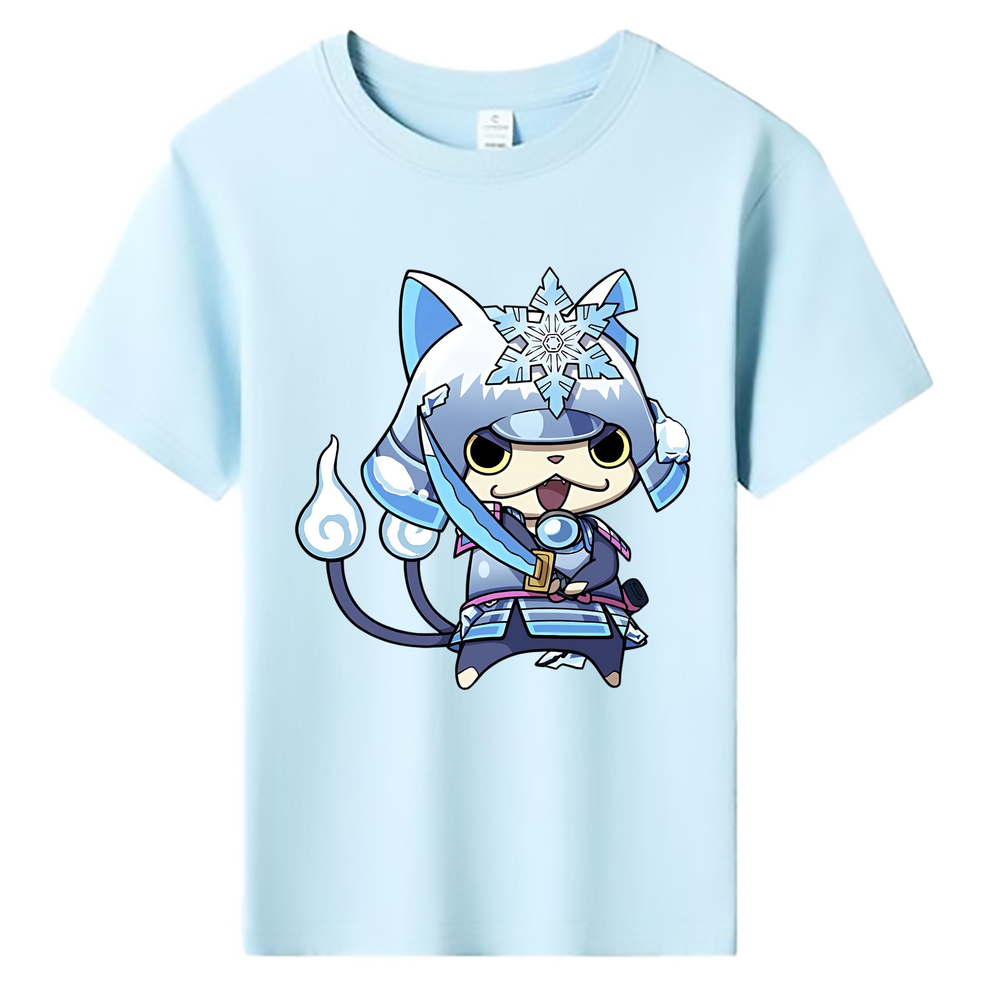 （画像用） 妖怪ウォッチ Yo-kai Watch 綿100％キッズTシャツ（フロントプリント）